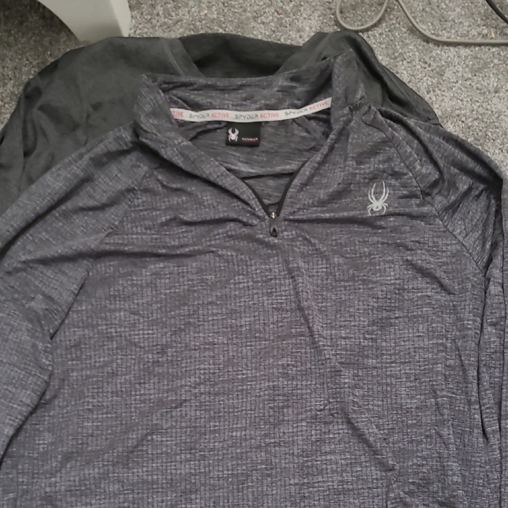 Spyder Charcoal Quarter-Zip Pullover
